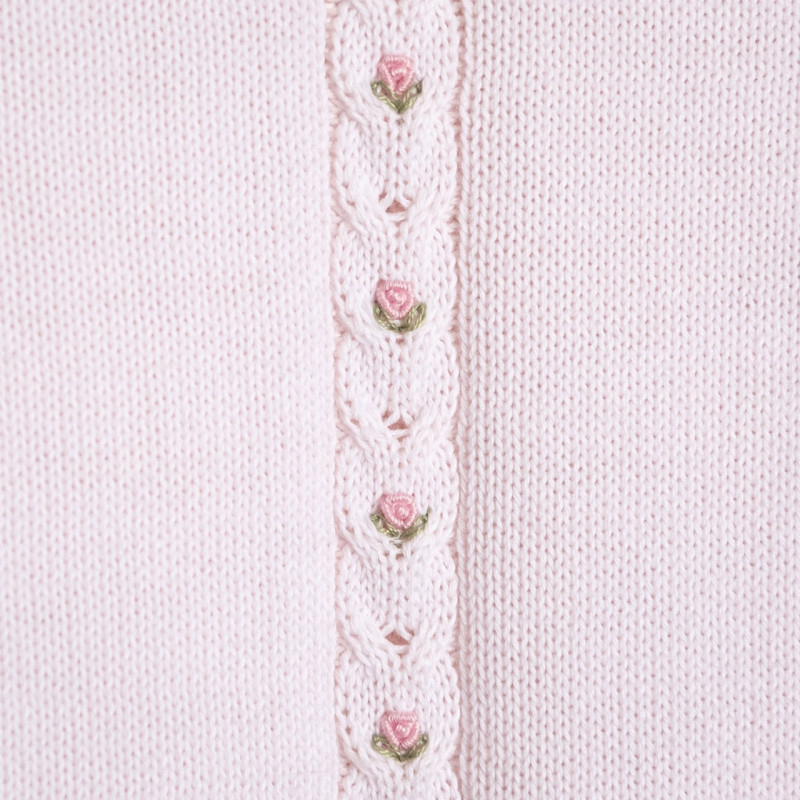 enterito tejido de algodon rosa
