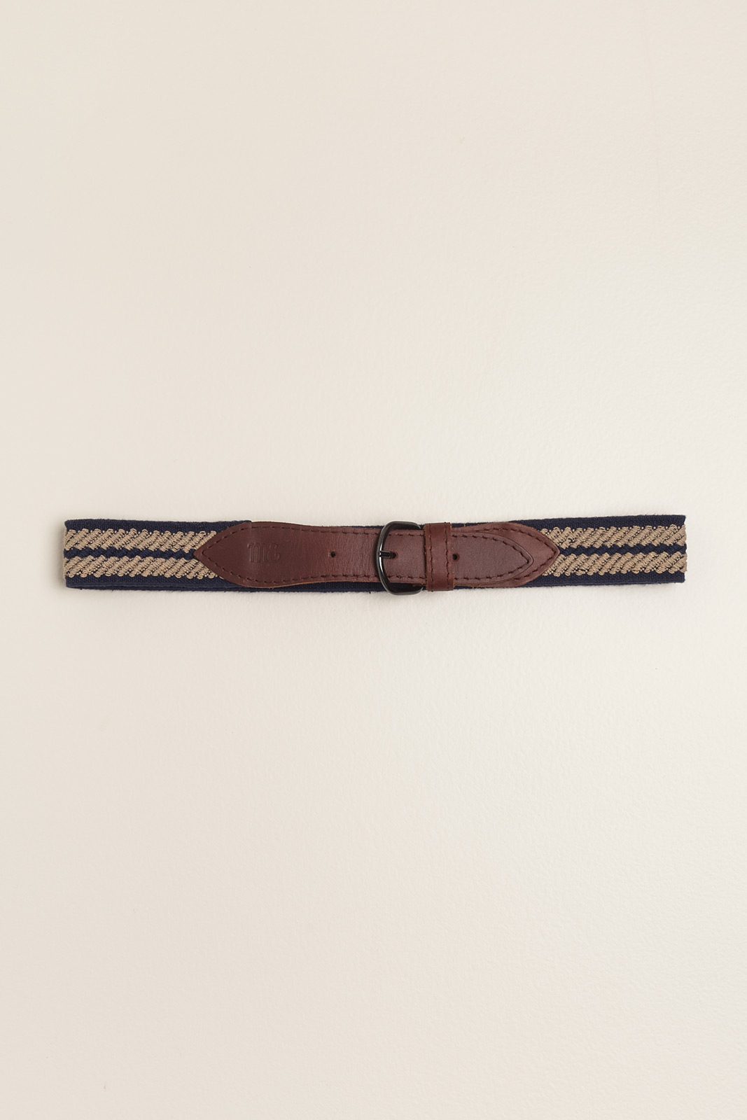 Cinturon elastizado ancho Azul/Camel