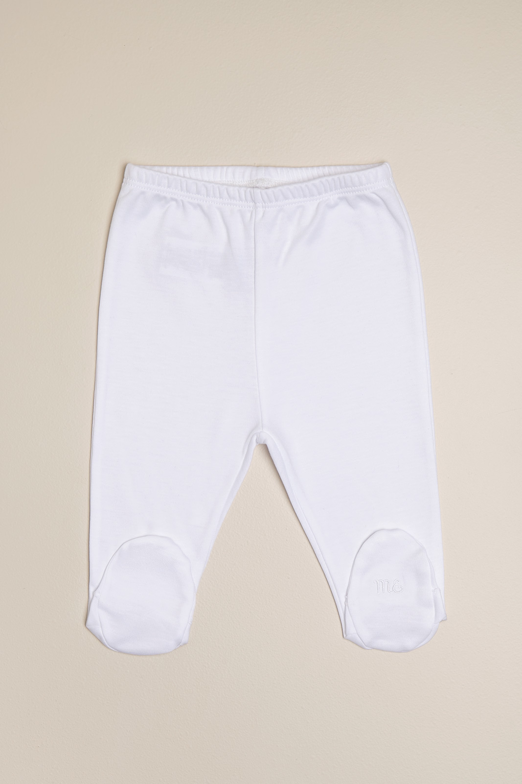 Pantalon basico con pie blanco